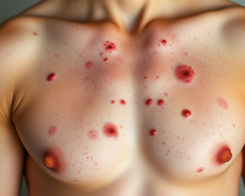 Trądzik na klatce piersiowej: instrukcja krok po kroku i typowe pułapki